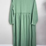 kadriye basturk Elegant Green Maxi Dress long sleeve modest Size 8 Photo 0