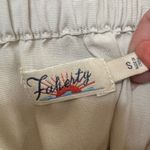 Faherty Khai Poplin Dress in Birch size Small Belted Puff Sleeve Tie Waist Photo 6