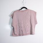 ZARA NEW  Cotton Crew Neck Short Sleeve Cropped Boxy Tee Shirt Top Medium Photo 3