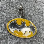 DC Comics Batman Pendant Medal Medallion 1999  Yellow Enamel Silver Color Metal Photo 3