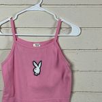 Playboy  Logo Pink Cropped Tank size L Photo 5