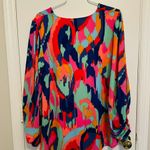 Adrienne Free Spirit Colorful Ikat Blouse Size Large Photo 2