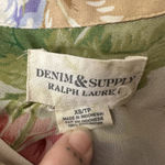 Denim & Supply Ralph Lauren Denim Supply Ralph Lauren Fringe Western Shirt Womens XS Sheer Floral Cowgirl Photo 4