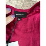 Who What Wear Burgundy Cold Shoulder Top Blouse MEDIUM Sexy Fun Casual NWT Photo 6
