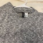 H&M Divided Heather Grey Knit Mock Neck Sweater Top Photo 2