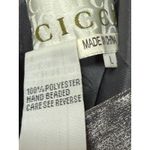 Cicci Metallic Silver Evening Gown Beaded with shawl Size Large Y2K Formal Prom Photo 5