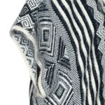 Emory park  Long Fringe Cardigan Sweater Open Front Cream Gray Boho Women’s Large Photo 8