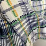 Vintage Plaid Shirt Women Country White Yellow Green Top Blouse Casual Relaxed Size 2X Photo 5