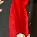 Worthington Black Wide Collar Button Front Swing Peacoat Size Medium A-Line Photo 3