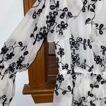 Joie NWT $445  Alpheus Floral Eyelet Cold Shoulder Ruffled Dress XS Photo 11