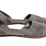 Vince Nina D'Orsay Flat Suede Gray Womens 9 Corpcore Plain Pointed Toe Shoes Photo 1
