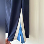 Wilo The Label High Rise Blue Cobalt Split Hem Flare Athletic Pants Leggings Size M Photo 5