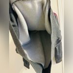 Adidas New Women's Essentials 3 Stripes Sweatshirt Gray Maroon Size Large Photo 5