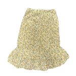 Mary Kate and Ashley Vintage Paisley Floral Skirt Size Yellow Blue Eyelet Y2k Photo 2