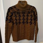 John + Jenn  Men's Brown and Black Turtleneck Sweater Photo 0