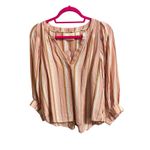 Anthropologie Maeve Brenda Peasant Top Size M Colorful Pullover Bohemian Photo 1