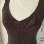 Elie Tahari Ribbed Knit A-Line Midi-Dress in Loden Photo 7