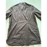 Chico's Top Womens 2 Large Chocolate Brown Tunic Gold Beaded Peasant Boho Desert Photo 4