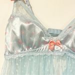 Dolls Kill  Sugar Thrillz Size Large Blue Mesh OFF CAMPUS DATE MESH NIGHTIE Photo 1