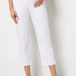 NYDJ  Relaxed Piper Crop Jeans Optic White Pants Optic White Size‎ 6 Photo 0