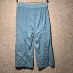 XCVI Wearables Linen Cotton Blend Wide Leg Cargo Cropped Pants Blue Size M Size M Photo 5