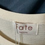 FATE. Cream fringe tank top- M Photo 1
