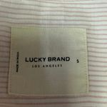 Lucky Brand Pink White Striped Pocket Long Sleeve Button Down Shirt Top Size S Photo 2