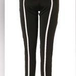 TOV Black Leggings Pants Stretchy Skinny Leg White Contrast Piping Chic EU40 szM Size M Photo 1