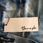 Yana K Charlotte Top Shirt LT Blue Navy DTY Brush Tie Photo 9