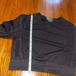 Puma  black athletic cropped long sleeve size medium Photo 4