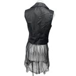 Lumina Black Faux Leather Vegan Tulle Photo 4