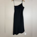 Banana Republic  Asymmetrical One Shoulder Flounce Maxi Dress Black 4 NEW $140 Photo 7