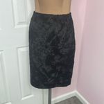 Etcetera  Black Faux Fur Pencil Skirt Size 4 Photo 2