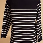 Grace Black & White Stripes Long Sleeves Perfect Fit Sweater SZ M In Good Cond Size M Photo 4