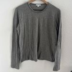 James Perse Standard Gray Wool Blend Long Sleeve Shirt Top 3 / Medium Photo 0