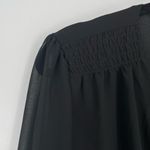 Vince Camuto ‎ Women's Black Smocked Waist Long Sleeve V-Neck Wrap Dress Size 3X Photo 4