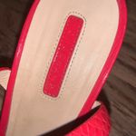 Longchamp  wedges red designer printed size 7.5 boho luxury spring resort classic Photo 2