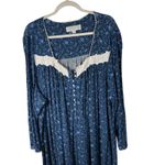 Eileen West Blue Floral Nightgown Modal Cottagecore Sleep Womens Plus 2x Photo 1