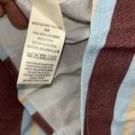 Free People  Stripe Brown & Blue Linen Blend Sarong(One Size) Photo 2