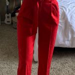 H&M Red  Paper Bag Pants Photo 0