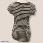 Splash  Black & White Striped Short Sleeve Top Medium NWT Photo 2