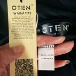 OTEN FASHION NEW YORK silky stretchy black dress trumpet short sleeves tie belt Size M Photo 4