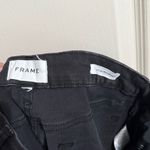 frame denim 💖 Frame Black Le Crop Mini Boot Raw Edge Jeans Photo 3