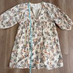 Anthropologie Caballero Breezy Tunic Dress Babydoll Size Medium Tan Photo 14
