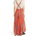 Free People A Thousand Kisses Maxi Red Medium Layered 90s Jumper Dress Photo 3