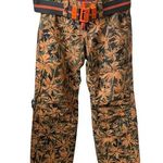 Rare Authier Orange Palm Print Ski Pants Size Large. Photo 0
