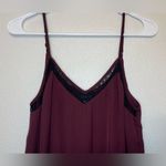 1. State  Lace-Trimmed Cami‎ Elegant Burgundy Cami Top Size XS Photo 4