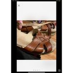 SAS Tripad Comfort Leather Sandals Brown Woven Strappy Comfort Walking Size 9 Photo 3