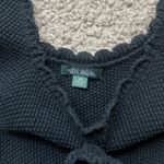 Wild Fable Black Crochet Mini Dress Rosette Sweater Photo 3