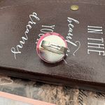 Adjustable Floral Statement Ring Stainless Steel Boho Y2K Blue Photo 6